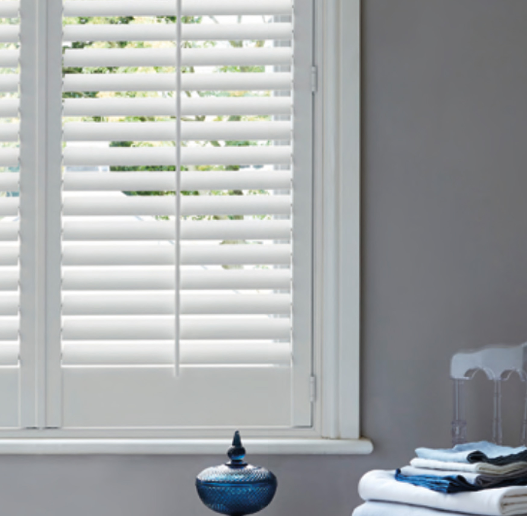 Plantation shutters Huddersfield Made to measure Plantation shutters supplied and fitted by The Valley Shutter Co West Yorkshire and North West England.
